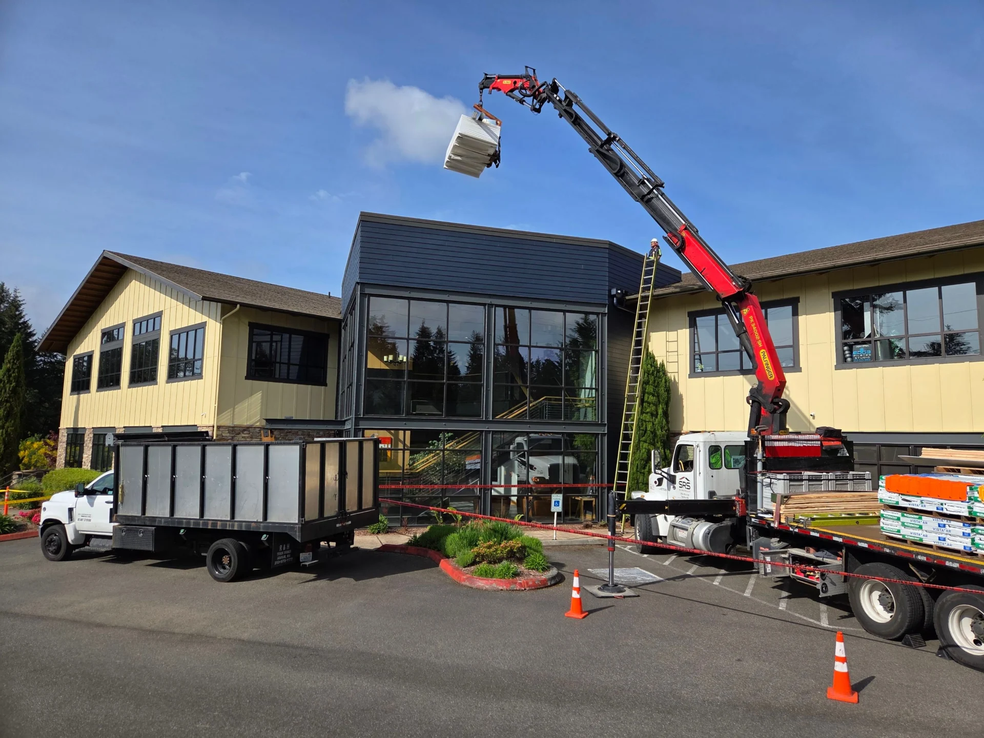 New roof installation